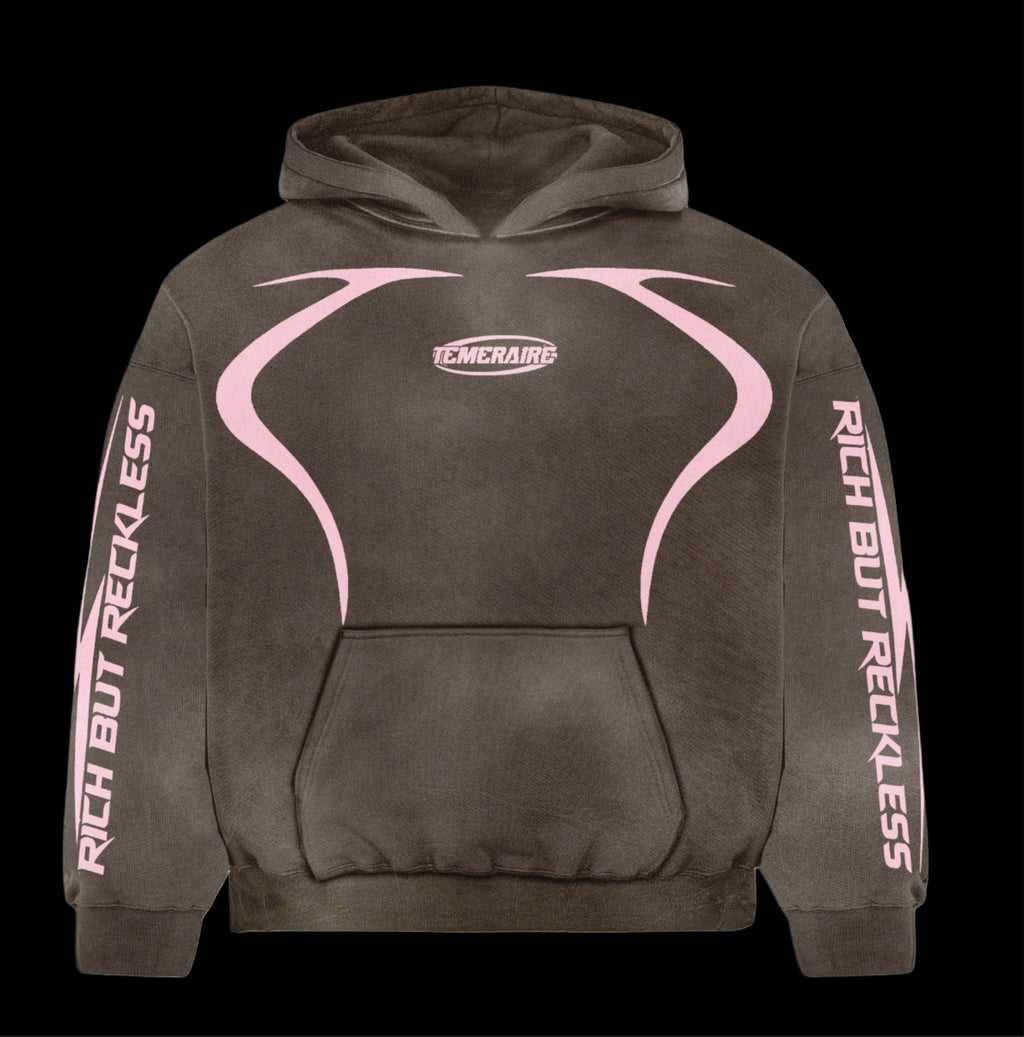 brown pink sweatsuit