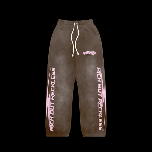 brown pink sweatsuit